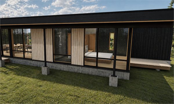 The Ridge king suite with private full bathroom