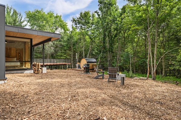 The Point private wood-fired hot tub and outdoor wellness area