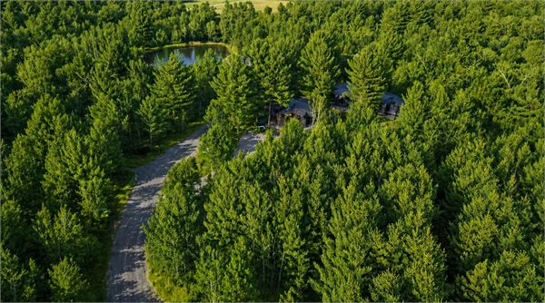 Oak and Ember 40-acre wooded micro resort with trails around The Ridge