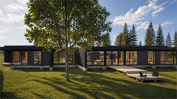 The Ridge cabin exterior rendering