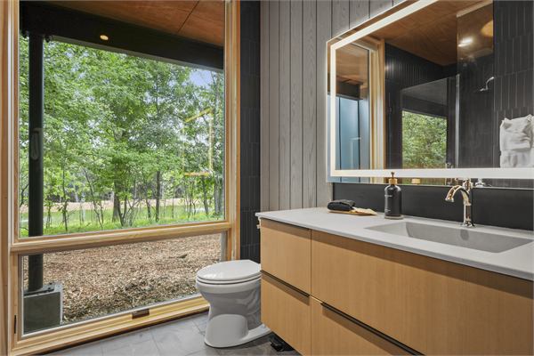 The Ridge bathroom with modern vanity