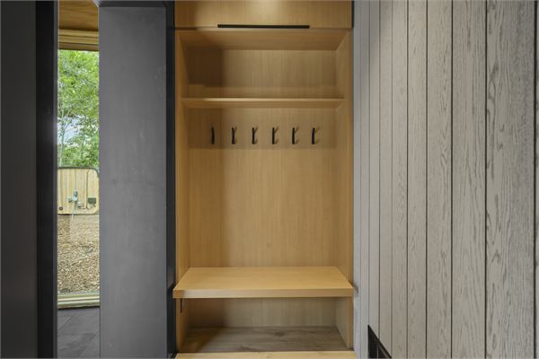 The Ridge mudroom and storage area
