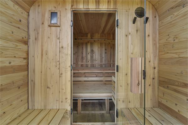The Ridge private Finnish sauna interior